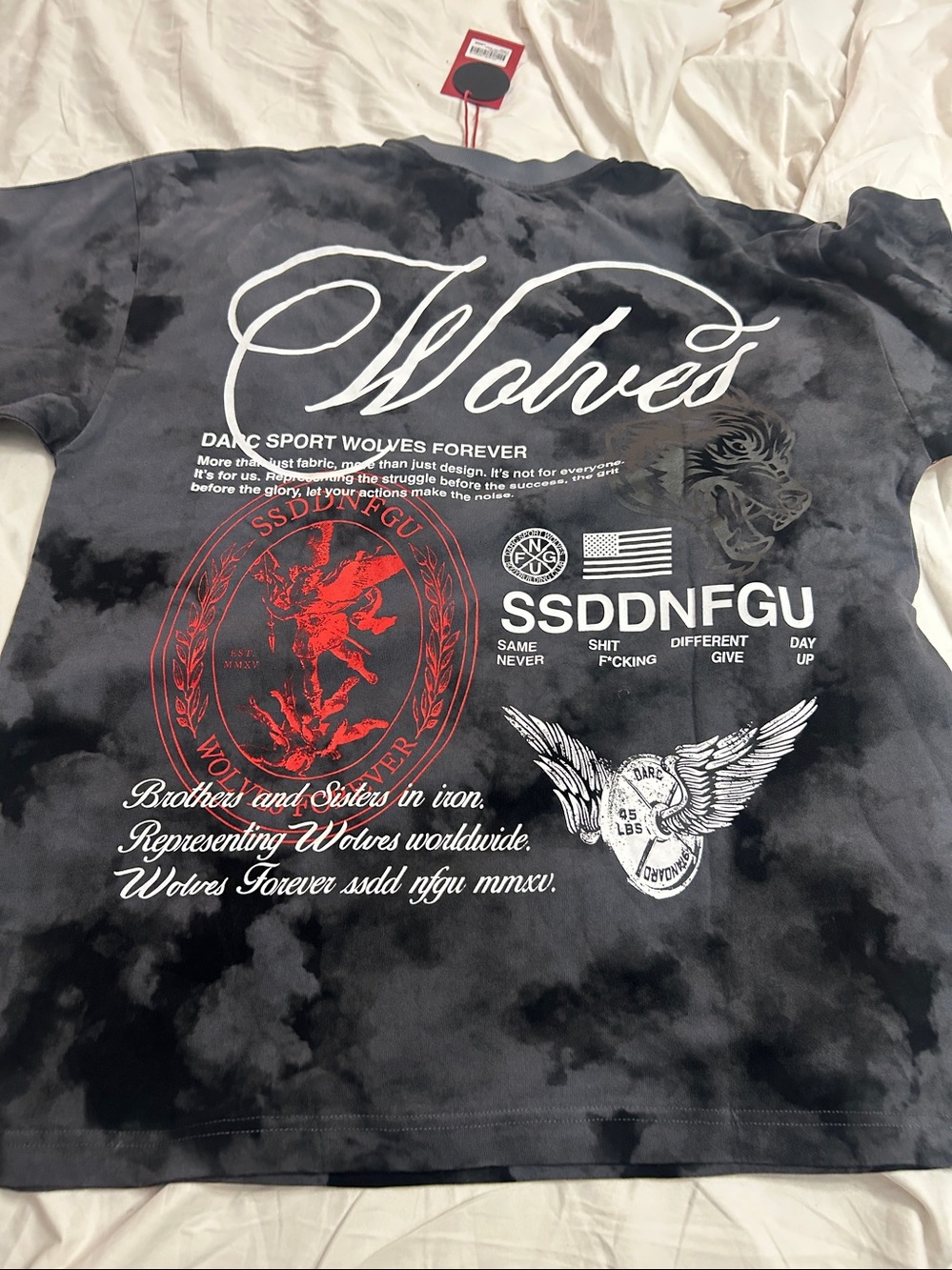 Darc Sport Black Tie-Dye s/s ssddnfgu NWT Colection no 1 of 500 large red tag